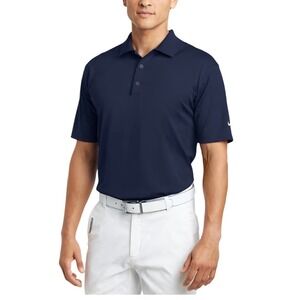 Nike Mens Dri-FIT Performance Golf Polo Shirt Navy Blue Short Sleeve Top NWT M L